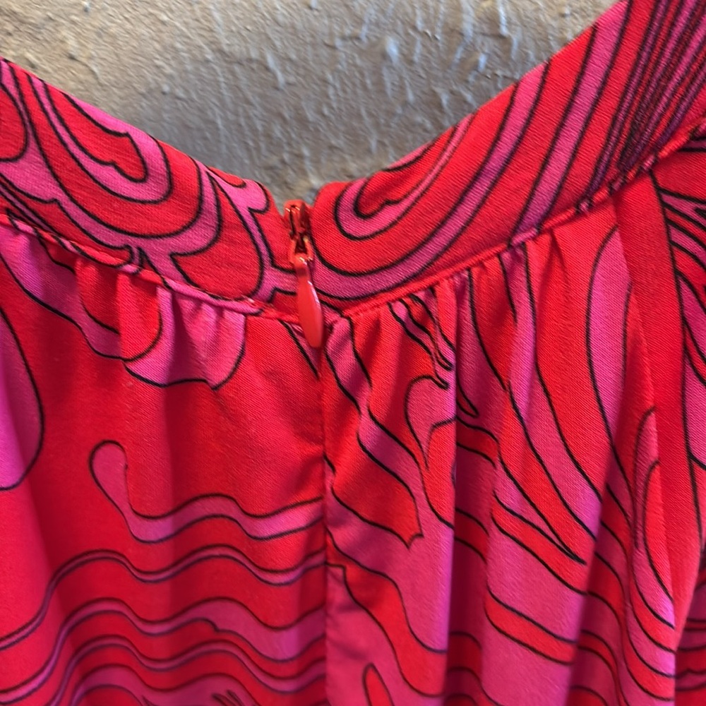 Michael Kors Cynthia Pink Paisley Halter Maxi Dress Women’s Size Medium - Picture 11 of 11